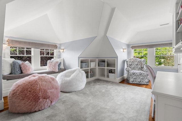 4 Cobb Ave, Manchester, MA 01944 - living room featuring lofted ceiling and wood finished floors