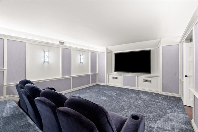 4 Cobb Ave, Manchester, MA 01944 - cinema room with carpet flooring and a decorative wall