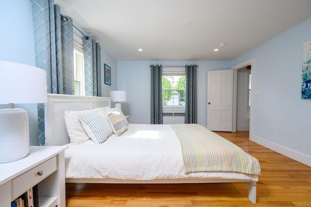 51 Rustlewood Rd, Milton, MA 02186 - bedroom with light wood-style flooring, baseboards, and recessed lighting
