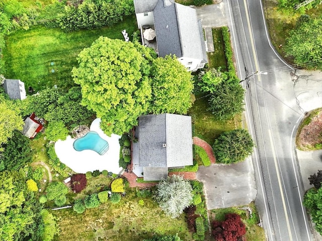 1095 Main St, Hanover, MA 02339 - drone / aerial view of a pool