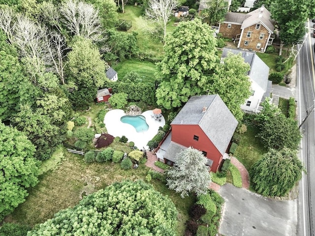 1095 Main St, Hanover, MA 02339 - drone / aerial view of a pool