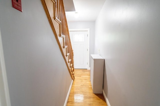 73 Sladen St, Dracut, MA 01826 - corridor featuring light wood-type flooring and baseboards