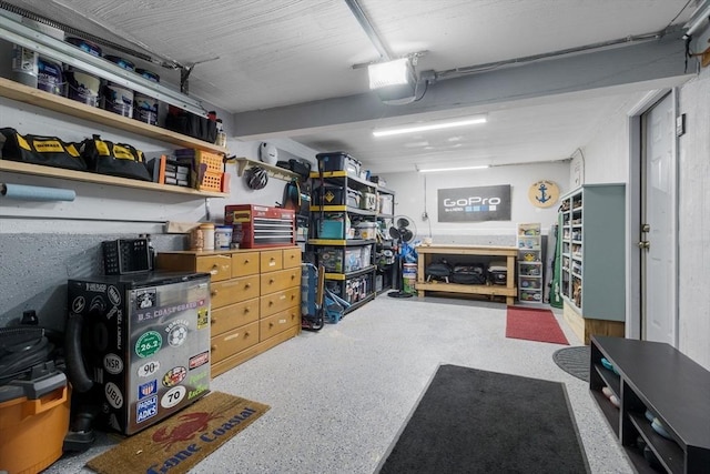 storage area featuring a garage