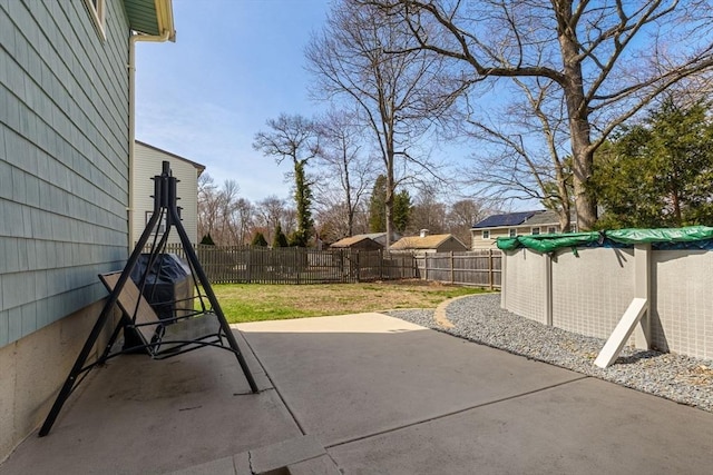 view of patio / terrace featuring a fenced backyard