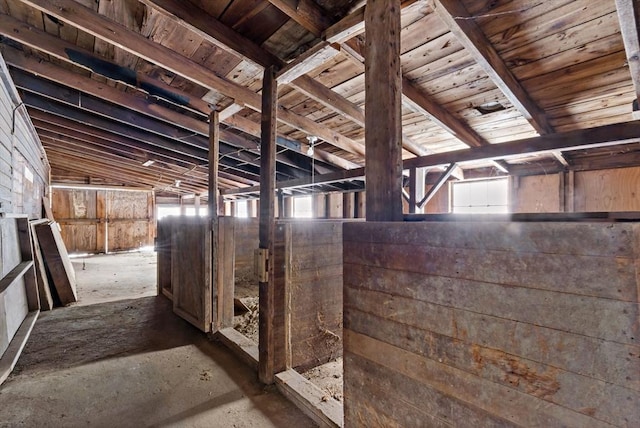 view of horse barn