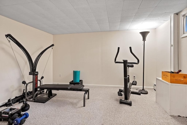 1 Emerson Dr, Acton, MA 01720 - exercise room featuring carpet floors and baseboards