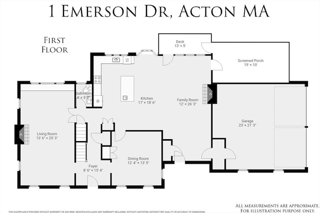 1 Emerson Dr, Acton, MA 01720 - home floor plan