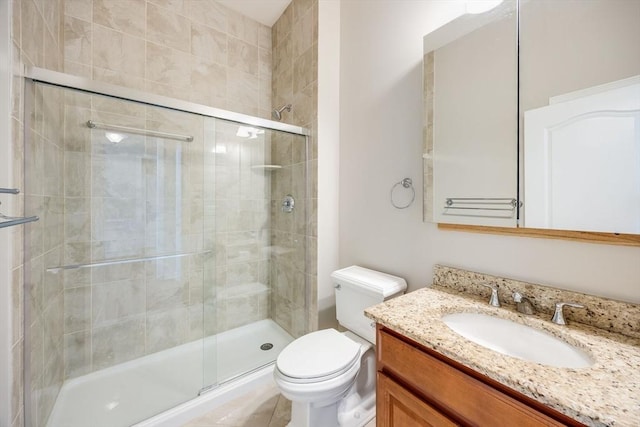12 Skipping Stone, Plymouth, MA 02360 - bathroom with a stall shower, toilet, and vanity