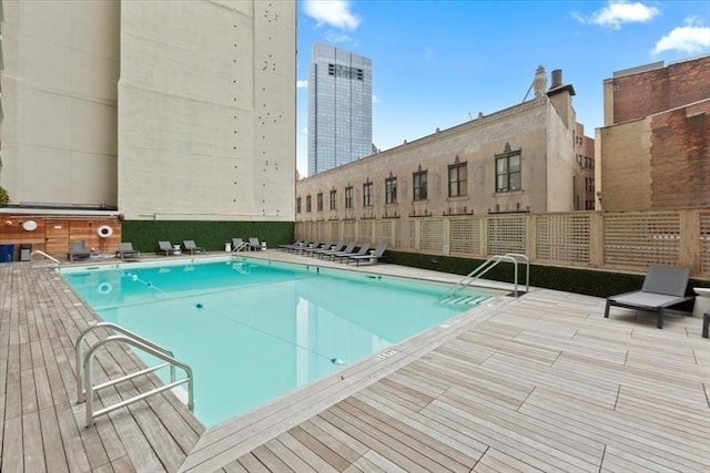 view of pool