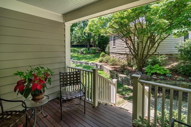 617 S St, Needham, MA 02492 - view of wooden porch