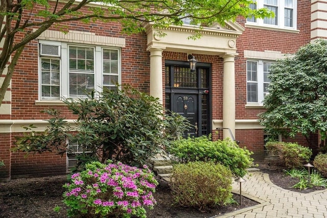 59 Babcock St Unit 5, Brookline, MA 02446 - entrance to property featuring brick siding