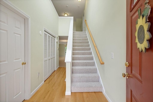 15 Pebble Bch Unit 2005-103, Mashpee, MA 02649 - stairway with wood finished floors and baseboards