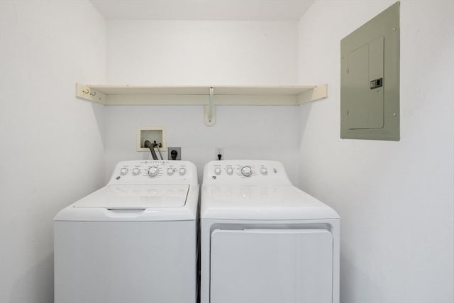 15 Pebble Bch Unit 2005-103, Mashpee, MA 02649 - laundry area with electric panel and independent washer and dryer