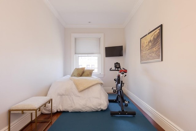 392 Marlborough St Unit 3, Boston, MA 02115 - bedroom featuring baseboards and ornamental molding