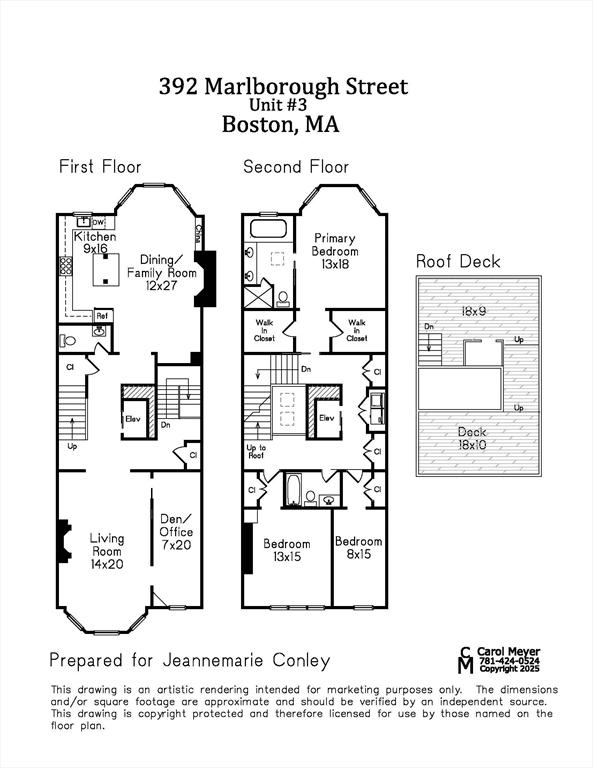 392 Marlborough St Unit 3, Boston, MA 02115 - floor plan