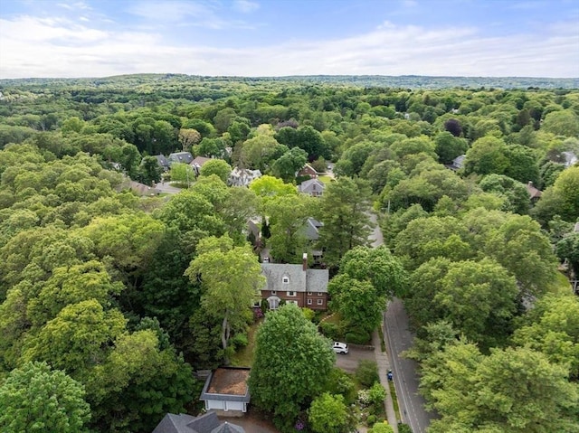 86 Waban Ave, Newton, MA 02468 - aerial view of a heavily wooded area