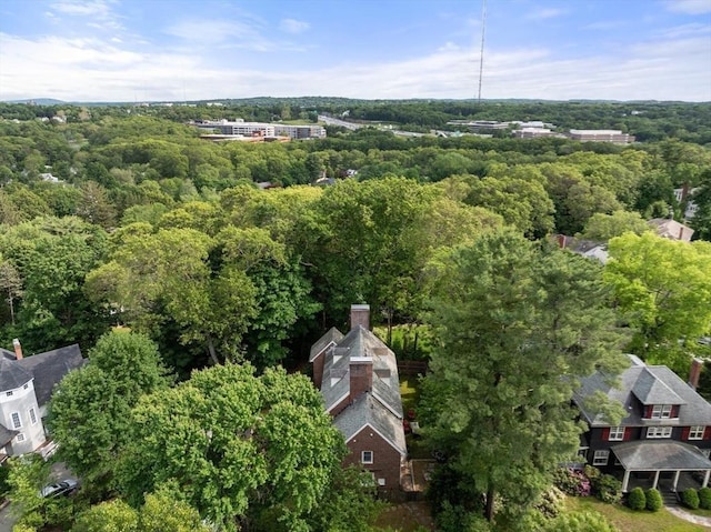 86 Waban Ave, Newton, MA 02468 - drone / aerial view of a forest