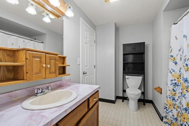 728 Auburn St Unit E4, Whitman, MA 02382 - full bathroom with vanity, tile patterned floors, and a shower with curtain