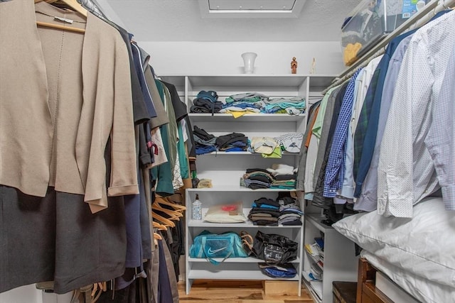 4 Benjamin Pl Unit 4, Brookline, MA 02467 - spacious closet featuring wood finished floors and attic access
