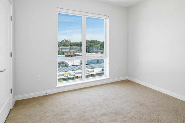 spare room featuring carpet flooring