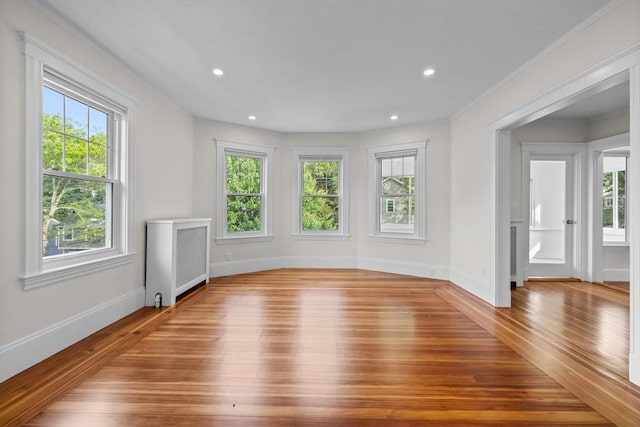 37 Fountain Rd Unit 2, Arlington, MA 02476 - unfurnished room featuring hardwood / wood-style flooring, plenty of natural light, and recessed lighting