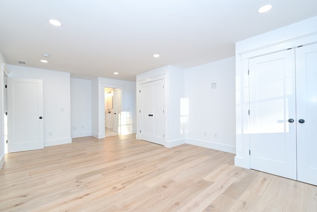 interior space featuring light hardwood / wood-style flooring