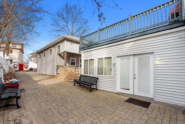 18 Newhall St, Malden, MA 02148 - patio / terrace with a patio area and french doors