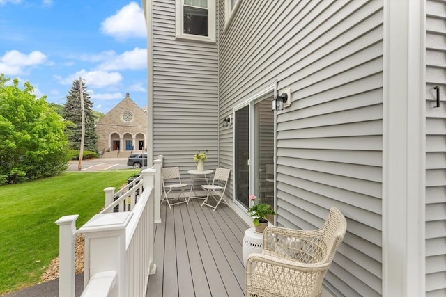 25 Conant St Unit 1, Danvers, MA 01923 - wooden deck featuring a lawn
