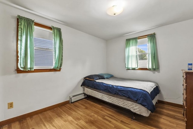 40 Winslow Rd, Quincy, MA 02171 - bedroom with a baseboard heating unit and wood finished floors