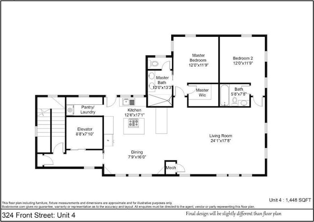 324 Front St Unit 4, Marion, MA 02738 - view of room layout