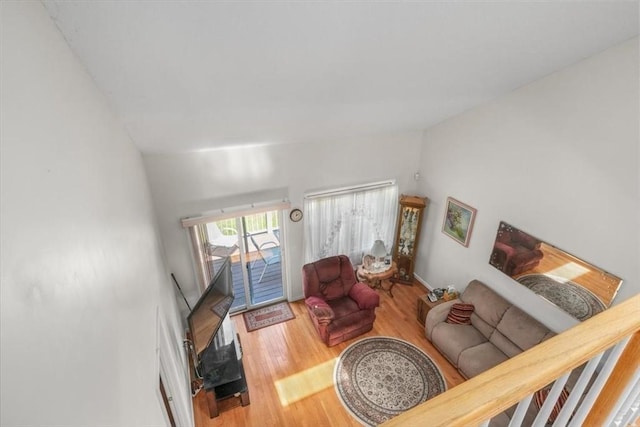 living room featuring wood finished floors