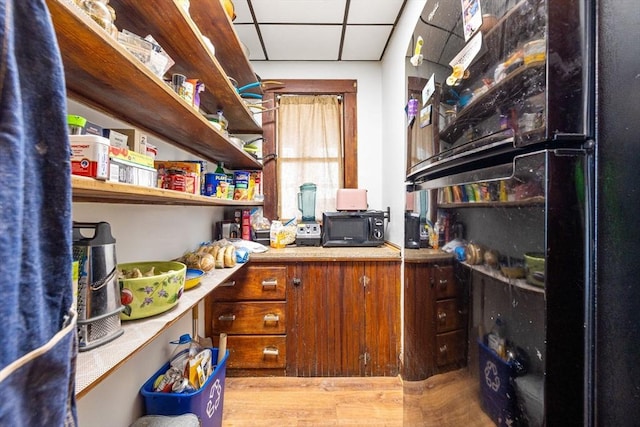 view of storage area