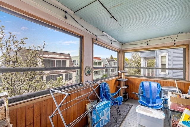 sunroom / solarium featuring a wealth of natural light