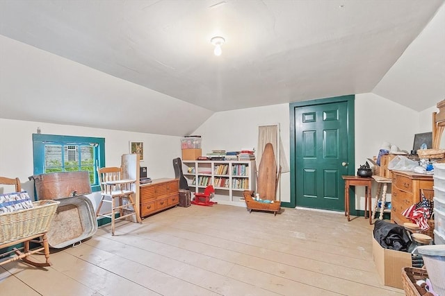 34 Fletcher Ln, Littleton, MA 01460 - bedroom with vaulted ceiling and light wood-style flooring