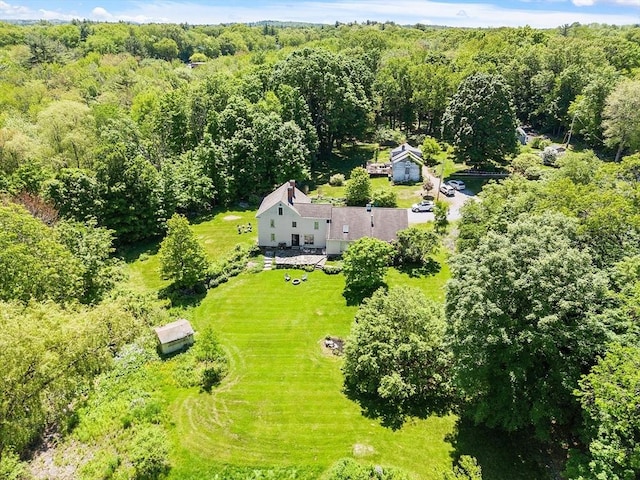 34 Fletcher Ln, Littleton, MA 01460 - aerial view of property and surrounding area featuring a forest