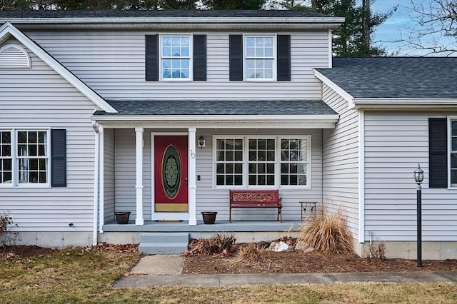 view of front of house with a porch