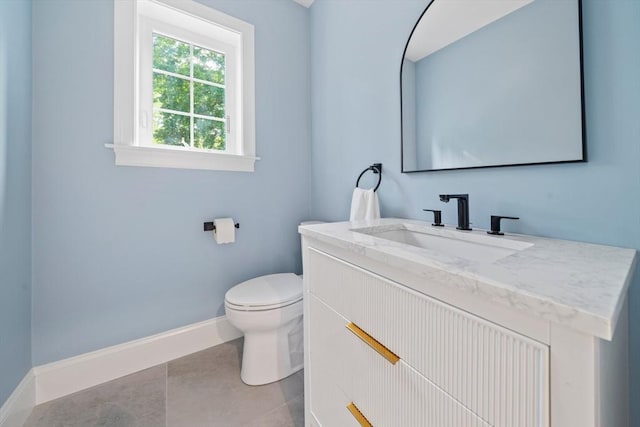 43 Lake Ave, Sharon, MA 02067 - bathroom with vanity and tile patterned flooring