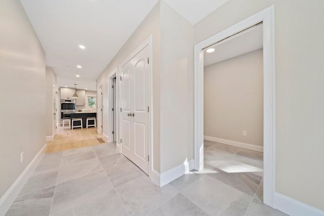 43 Lake Ave, Sharon, MA 02067 - hall featuring recessed lighting
