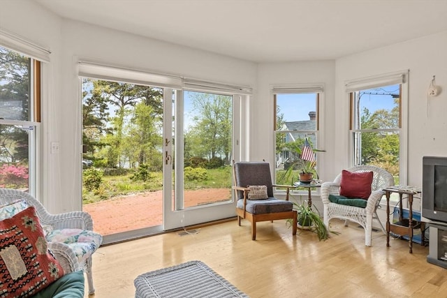 sunroom / solarium with plenty of natural light