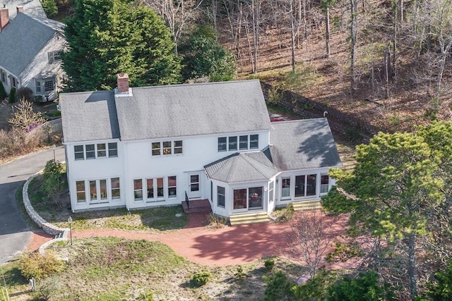view from above of property