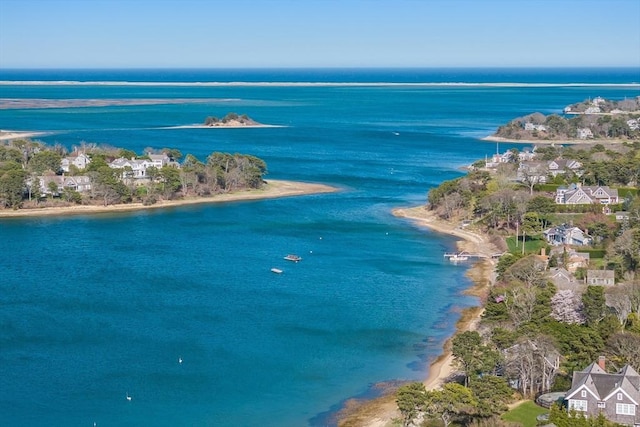 bird's eye view of a large body of water
