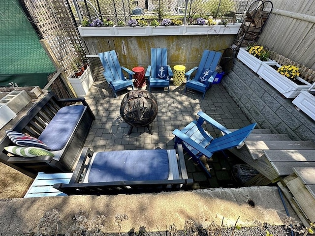 2111/2 Bradford St, Provincetown, MA 02657 - view of patio with a fire pit