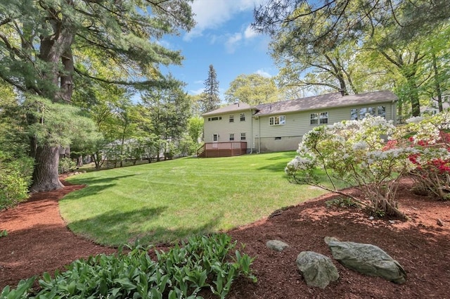 27 Lantern Ln, Arlington, MA 02474 - view of green lawn with a hot tub