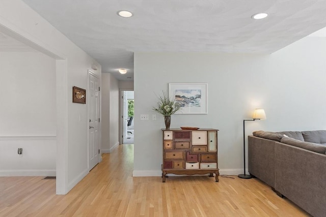 7 Humiston Cir, Westford, MA 01886 - corridor featuring light wood-style floors, recessed lighting, and baseboards