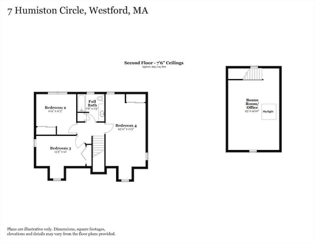 7 Humiston Cir, Westford, MA 01886 - floor plan / room layout