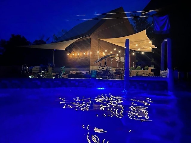 1472 Pleasant St, Athol, MA 01331 - view of pool at twilight