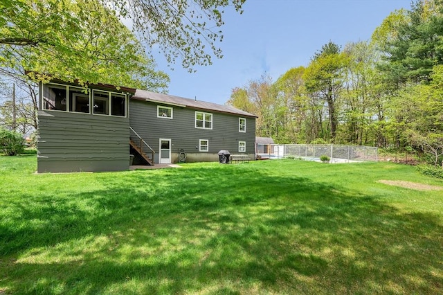 4 Pleasantview Ave, Tyngsborough, MA 01879 - back of house with stairway