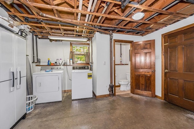 4 Pleasantview Ave, Tyngsborough, MA 01879 - basement featuring washer and clothes dryer and baseboards