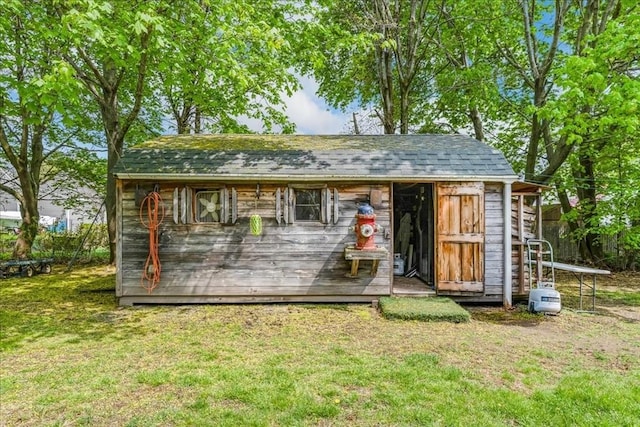 1241 Riverside Ave, Somerset, MA 02726 - view of outdoor structure featuring an outbuilding