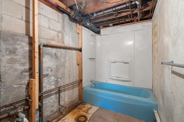 full bathroom featuring shower / bathtub combination